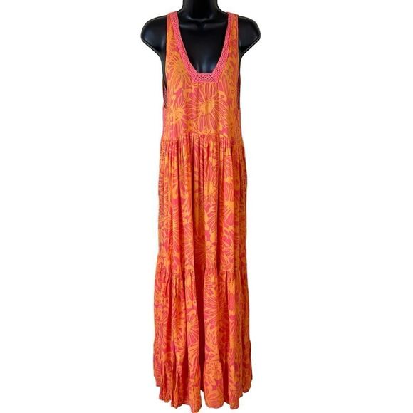 Free People Tiers For You Maxi Slip Dress - Picture 1 of 15